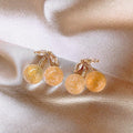Cerise Cherry Stud Earrings